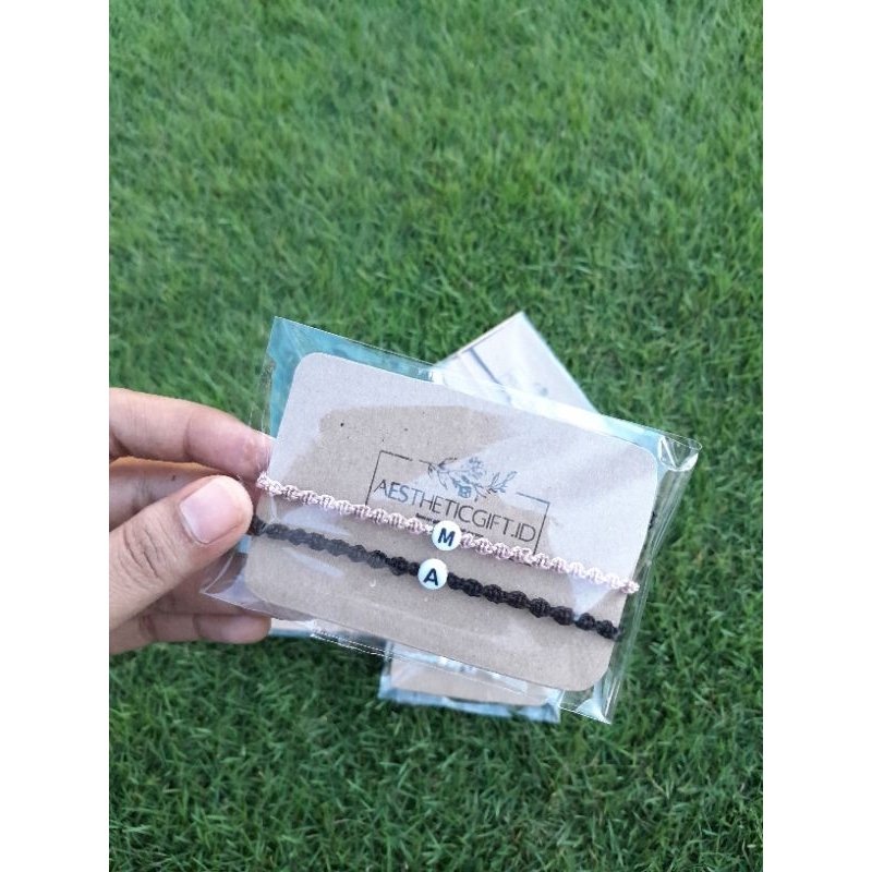 gelang couple inisial | gelang initial pasangan