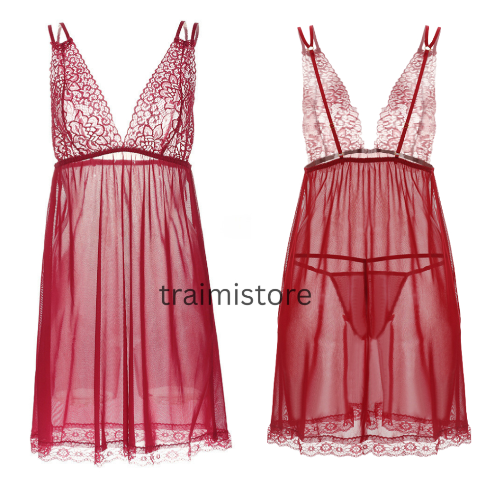 HANNA Lingerie Dress Transparan Mini / Lingerie Transparan Mini Sexy