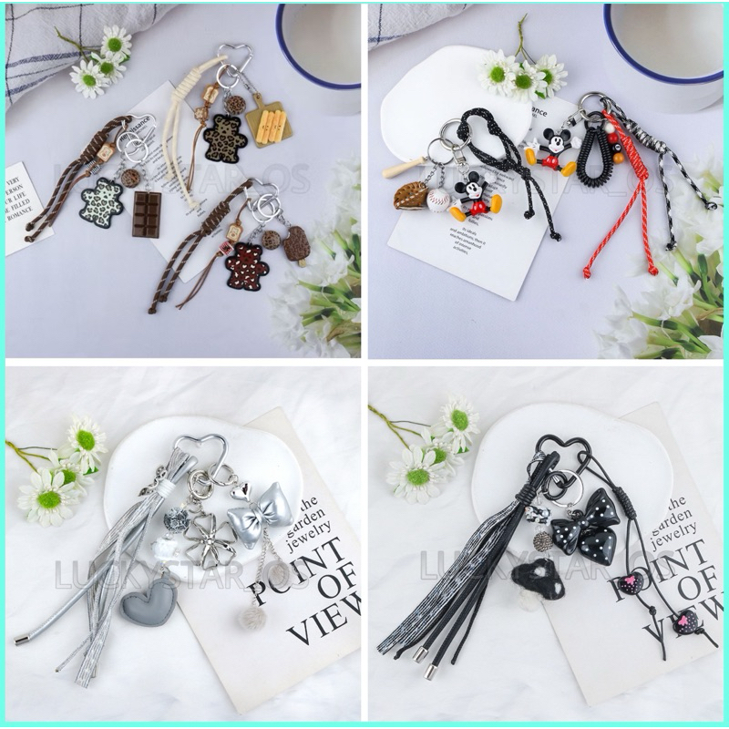 READY STOCK ANEKA BAG CHARM GANTUNGAN TAS LUCU VINTAGE KOREA HIGH QUALITY