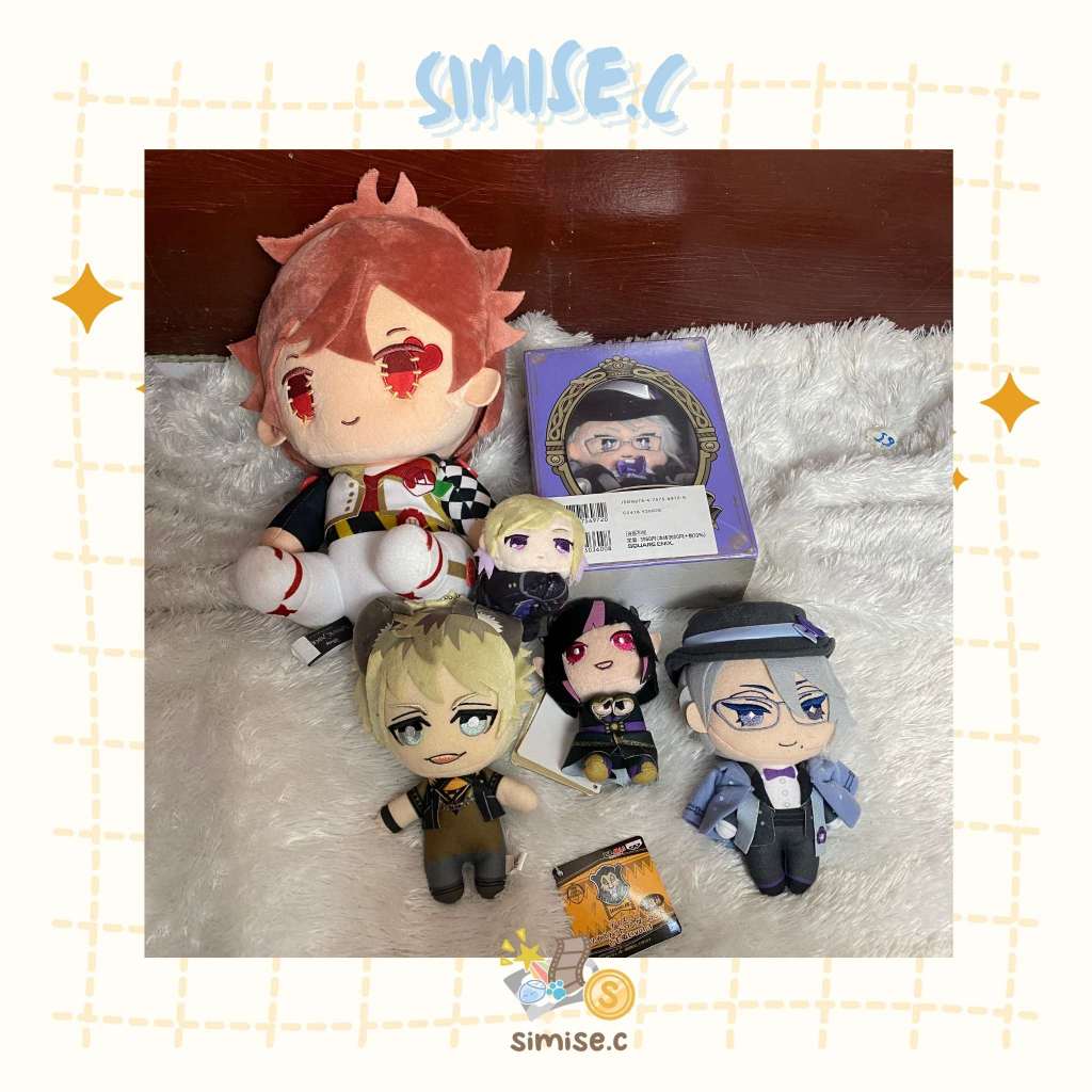 Twisted Wonderland Plush / Boneka Disney Twisted - Ace, Azul, Leona, Lilia, Silver - Keychain