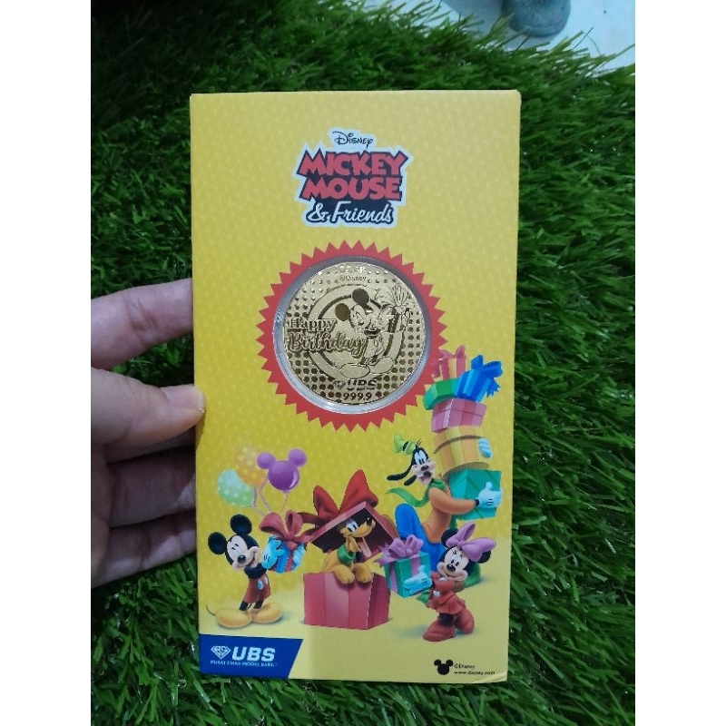 UBS disney mickey mouse Happy birthday 0.2 gr