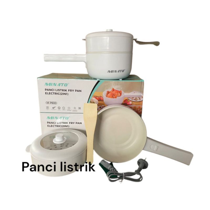 Panci Listrik Serbaguna Fry Pan 1,8Liter Minato M-P600