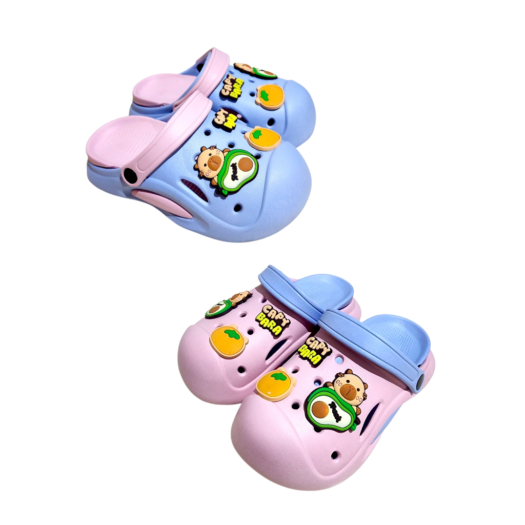 Sandal Baim Anak Karakter Capy Bara Sendal Crop Anak Perempuan Usia 7th-12tahun