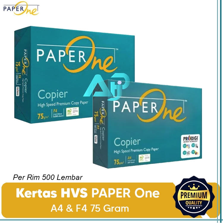 

Kertas HVS A4 75 Gram PAPER ONE 1 Rim 500 Lembar
