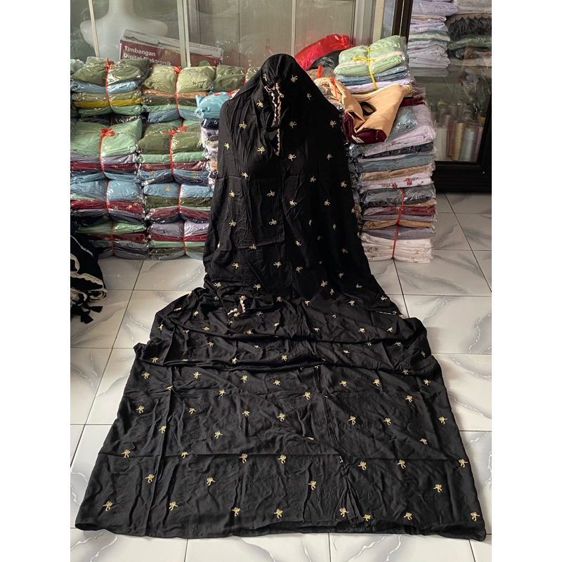 Mukena Dewasa Terusan Rayon Tabur Seribu Bunga