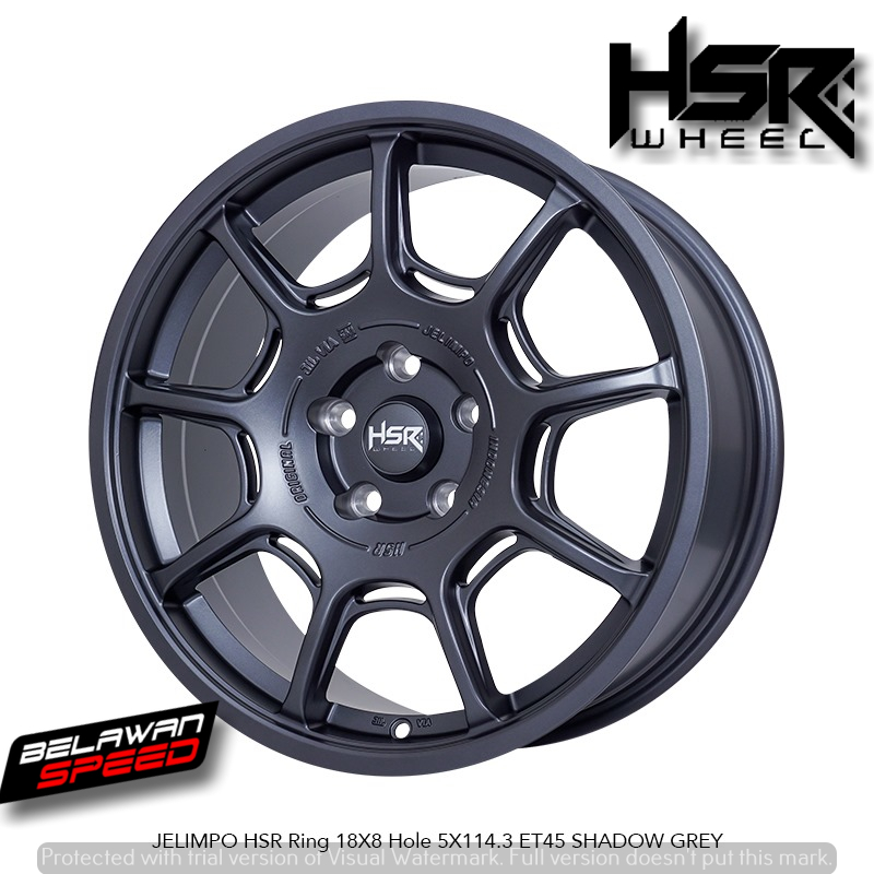 Velg Mobil Ring18 HSR JELIMPO Untuk Hrv Rush Expander Camry dll r18
