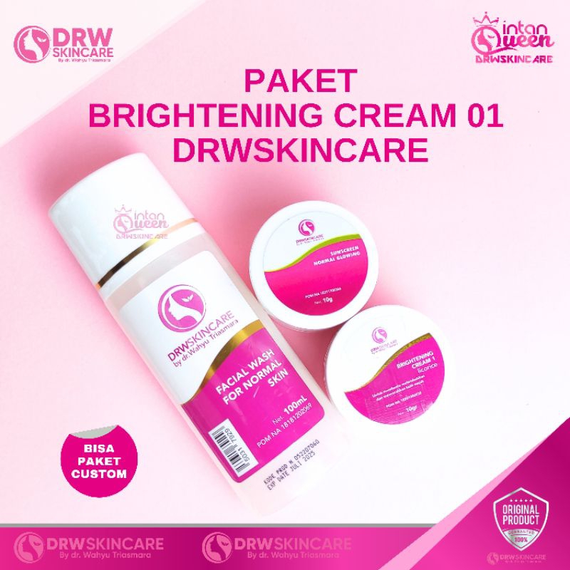RM DRW Skincare Paket Flek Hitam Brightening Cream 01 02 03 Kusam Melasma