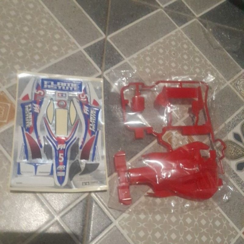 body decal flame astute tamiya original