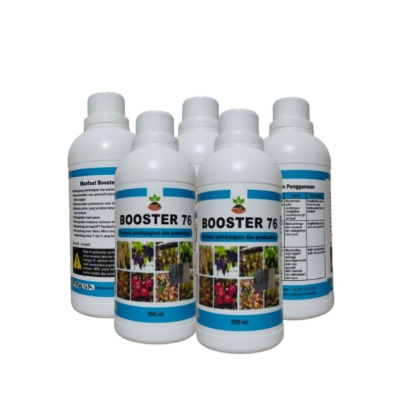 Booster 76 500ml, Pupuk buah Booster 76 original untuk mempercepat tanaman Berbunga dan Berbuah