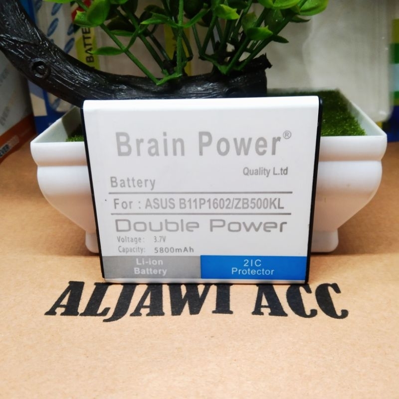 BATRE BATERAI BATERE BATTERY ASUS ZENFONE 3 GO 5 inch B11P1602 ZB500KL X00AD DOUBLE POWER BATTERY