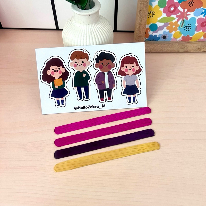 Orang-orangan Stick | Orang-orangan Stik | Wayang Mainan | Orang-orangan  Kertas | Mainan Edukasi An