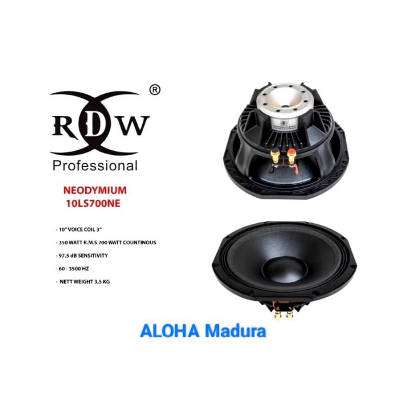 Speaker RDW LS 700 NE 10 inch