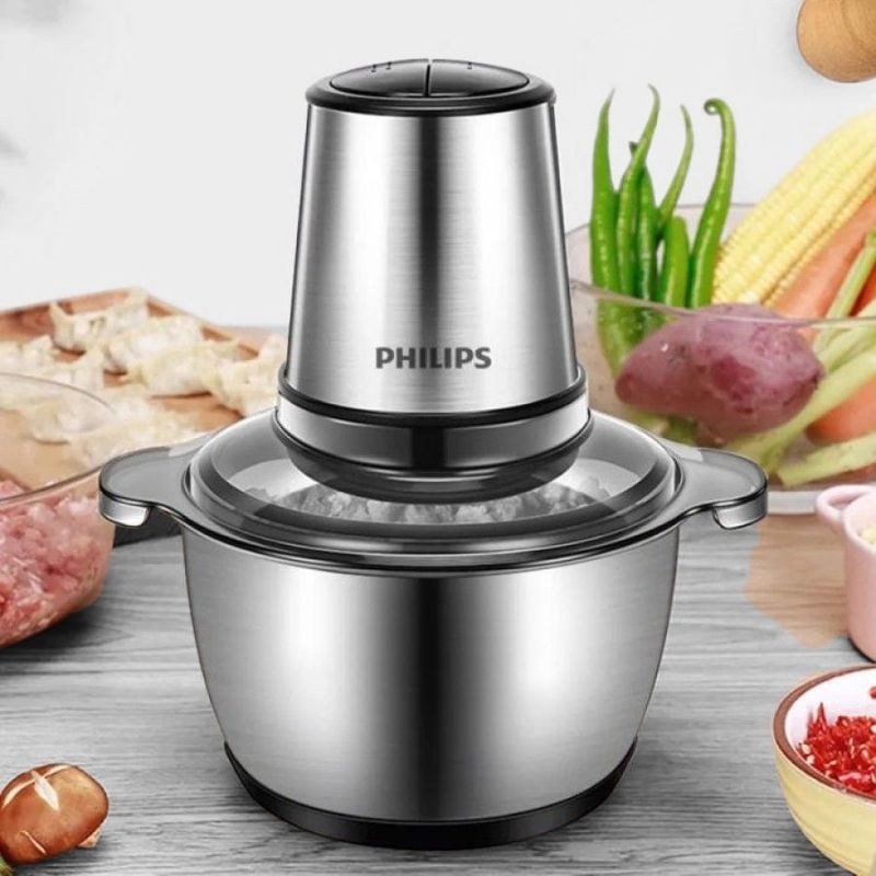 Cooper Penggiling daging Blender Food Prosesor Philips HR-2560 Penggiling daging Serbaguna