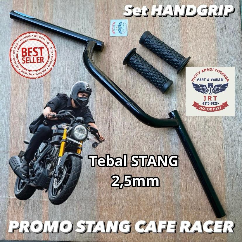 STANG STIR CLUBMAN SET HANDGRIP CAFE RACER / BRAT CAFE SEGITIGA YAMAHA XSR BISON SCORPIO