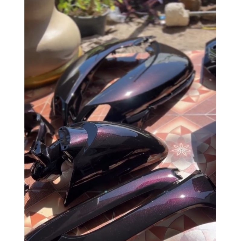 cat warna black lembayung ungu cat hitam lembayung ungu  jenis pu cat motor cat mobil cat custom cat