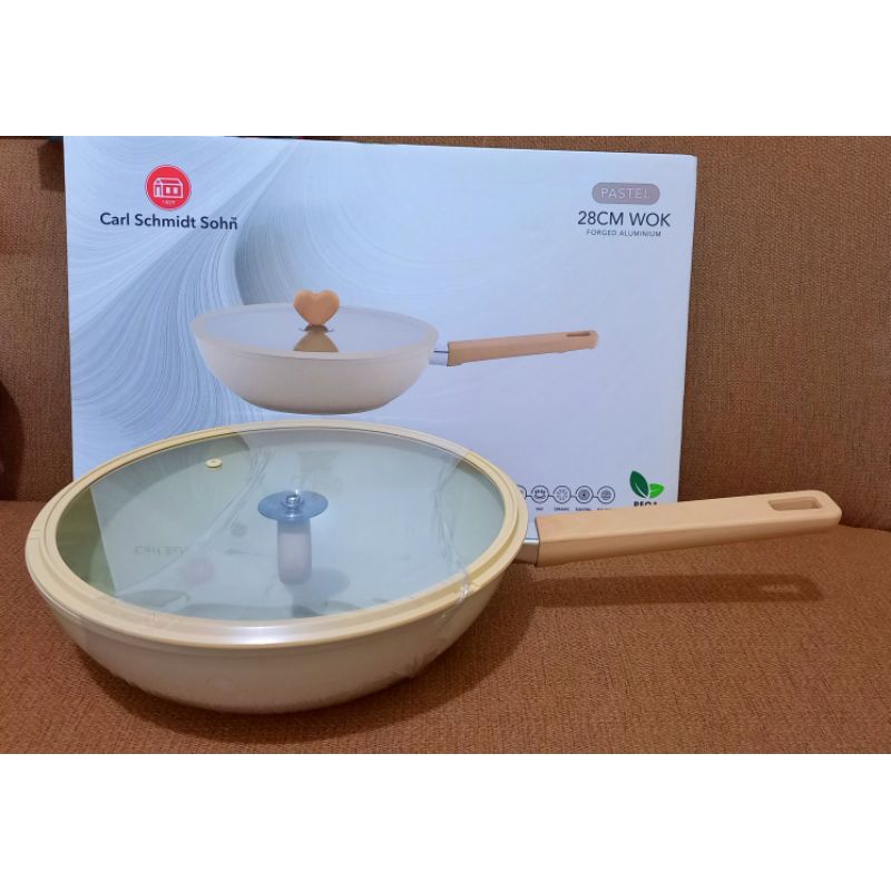 CARL SCHMIDT SOHN 28CM WOK PASTEL FORGED ALUMINIUM