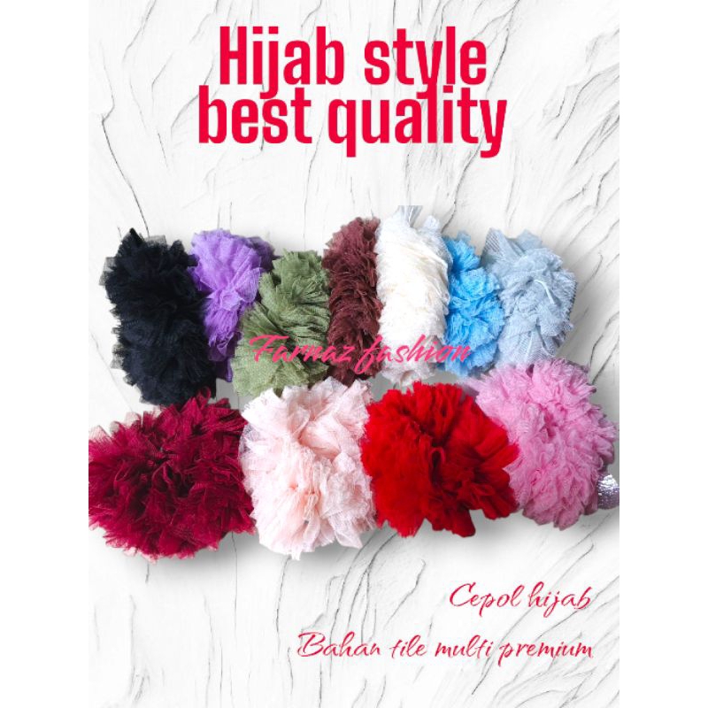cepol Hijab scrunchie jumbo tile premium