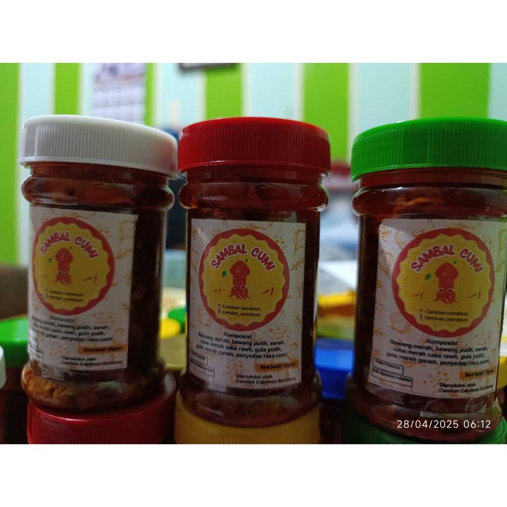 

Sambal cumi cemilan cemileun gurih pedas