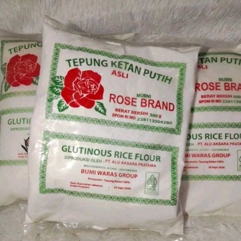

TEPUNG KETAN PUTIH (ROSE BRAND) 500G