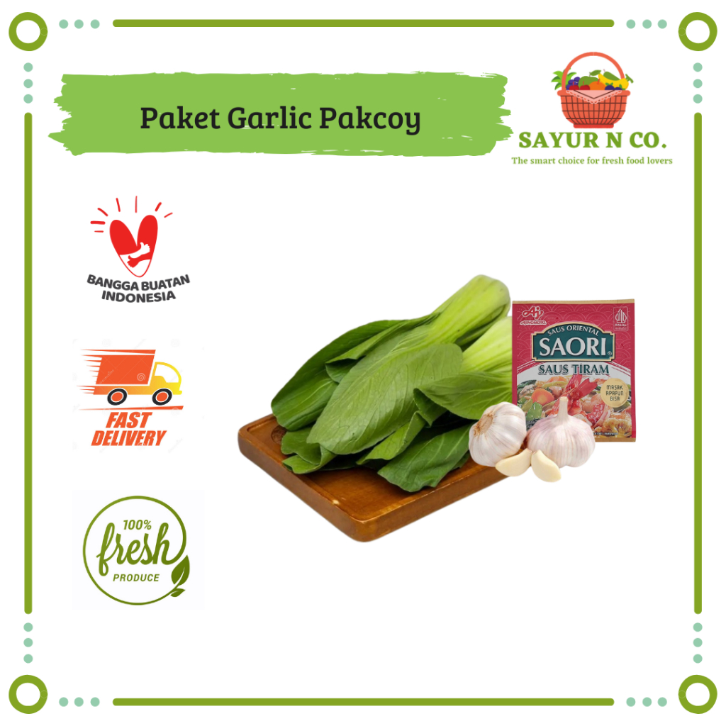 

Paket Masak Pakcoy Garlic Saus Tiram / Pakcoy Bawang Putih | Sayur N Co Bekasi