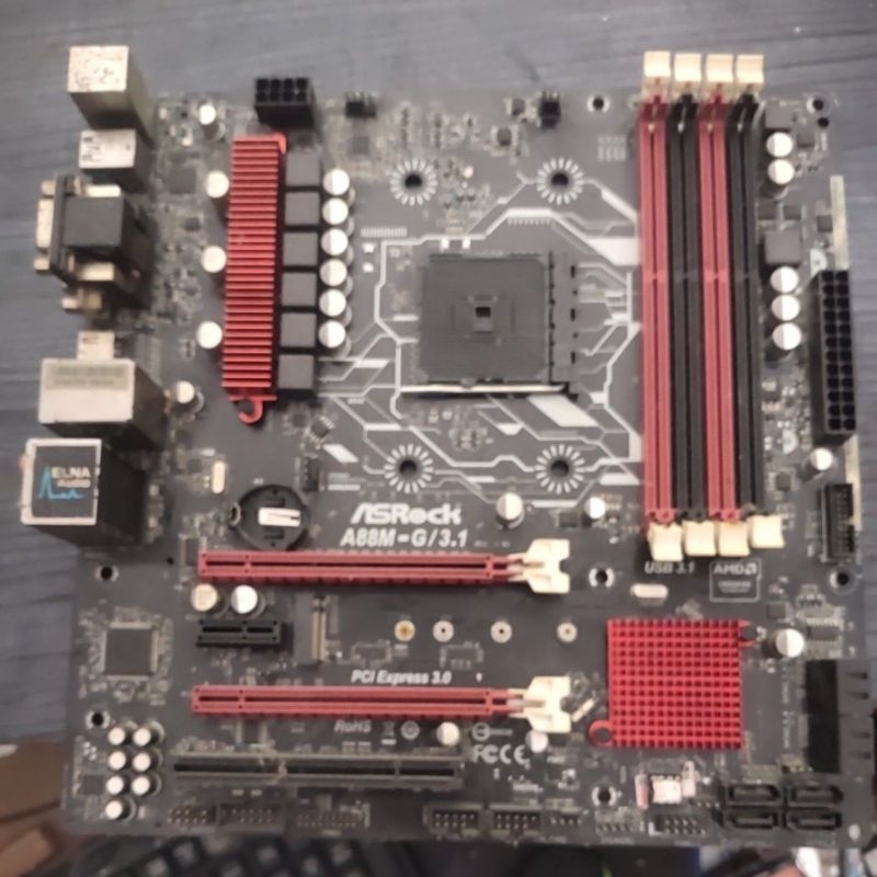 mobo rusak / no display asrock a88m-g/3.1 fm2+ plus ddr3 nvme