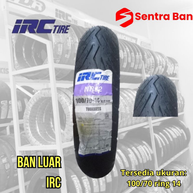 Ban luar ring 14 irc nr82 100/70 tubeless