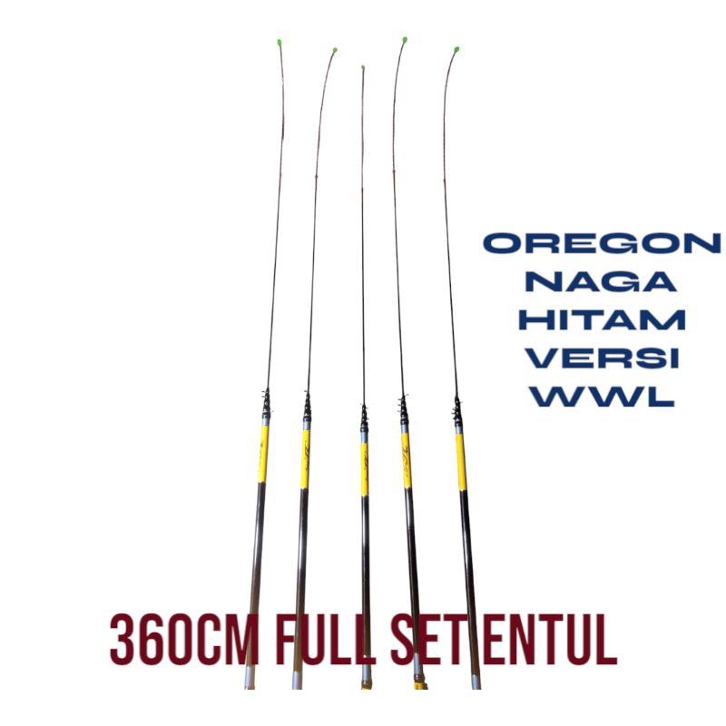 Joran Tegeg Naga Hitam 360cm Versi wwl Custoom full Entul