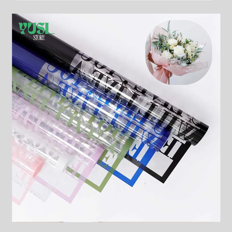 

Kertas Buket Bunga Transparan You Love Flower Wrapping Paper Cellophane Transparan KB077
