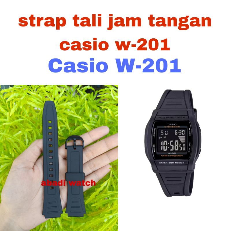 Tali strap jam tangan casio W-201 W 201 W201 1A