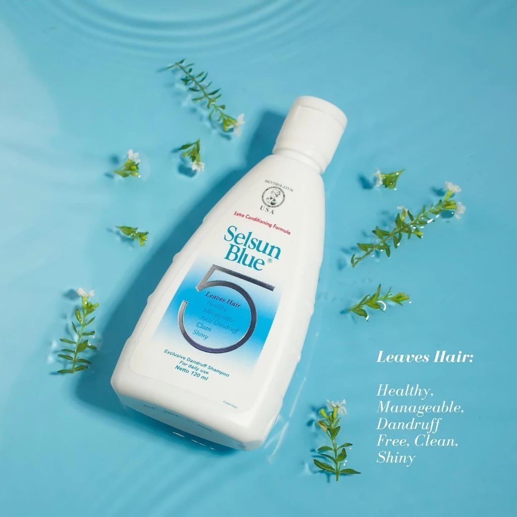 Selsun Blue 5 Leaves Hair Sampo Anti ketombe 120 ml
