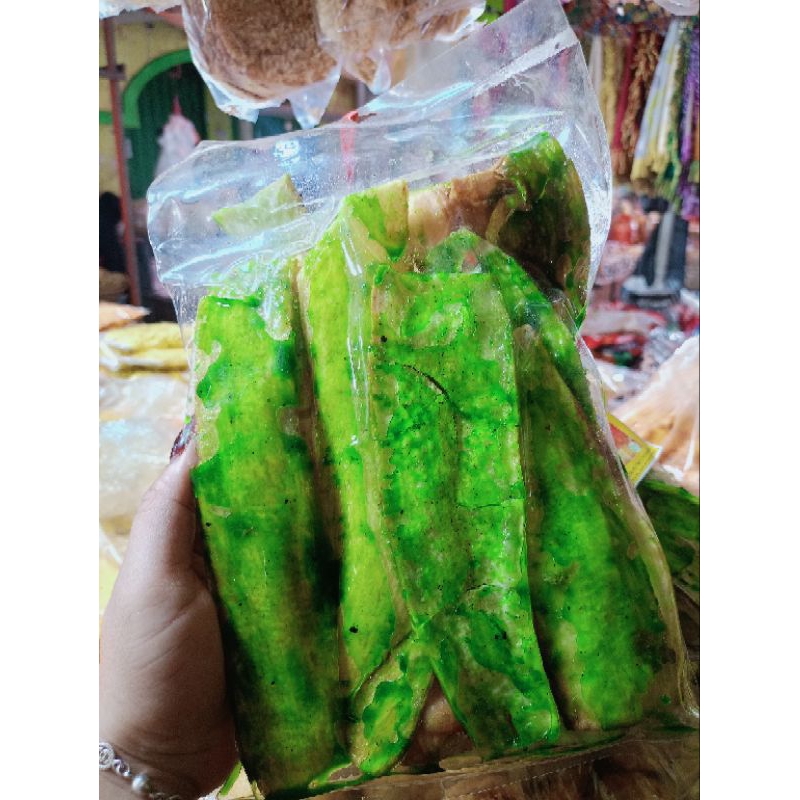 

KeripikBaladoHijau,berat200gram.