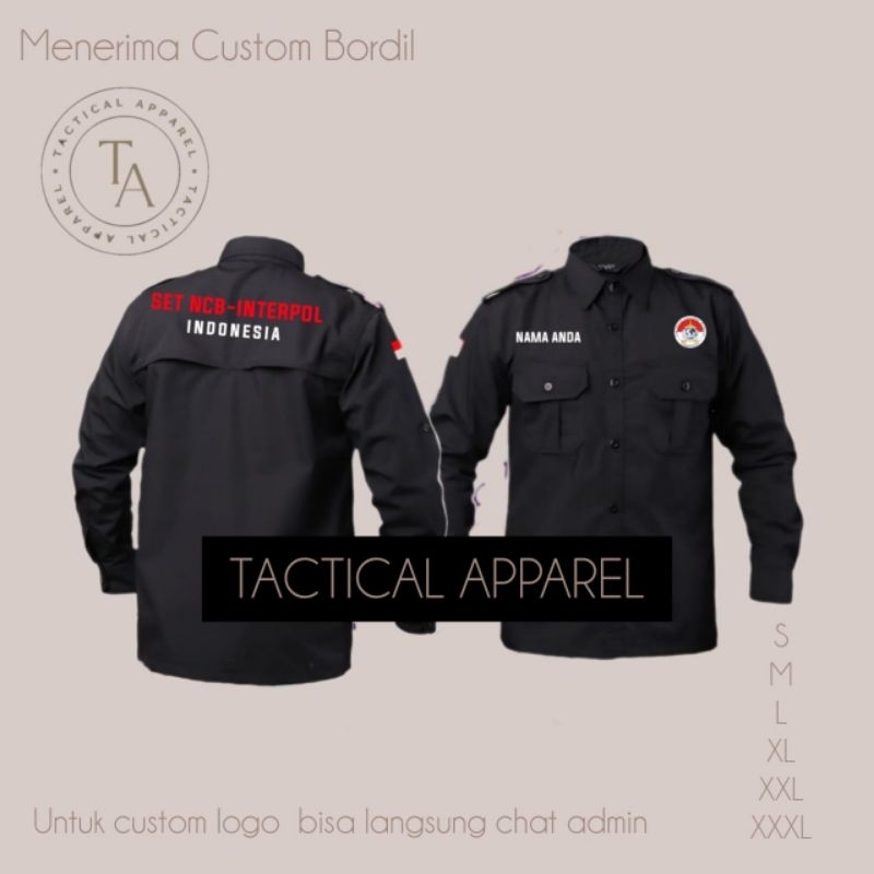 Kemeja SET NCB-INTERPOL INDONESIA (Bisa custom logo)