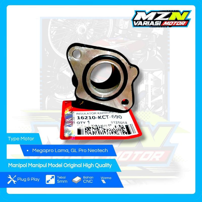Manipol GL Pro Neotech Manifold GL Pro Neotech Black Coating Variasi Motor