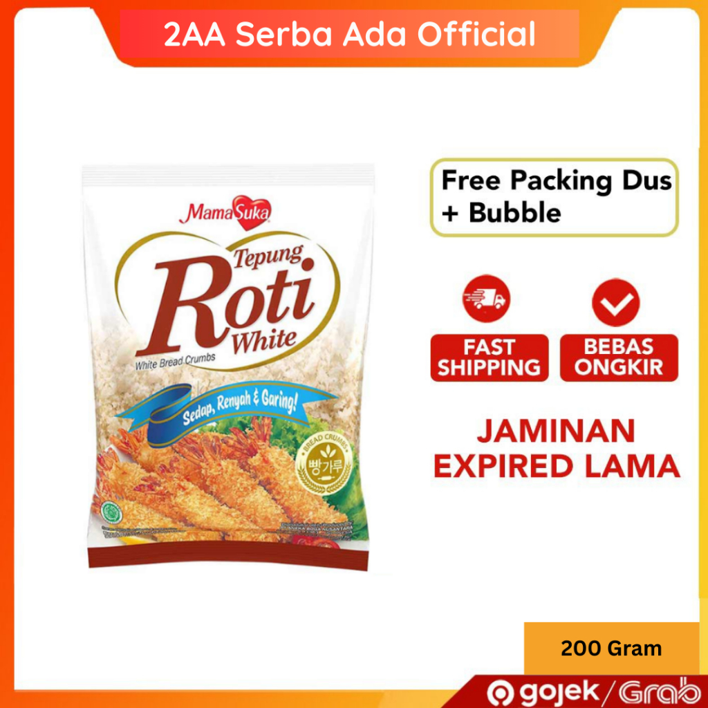 

White Breadcrumbs Tepung Roti White Mamasuka 200 Gram