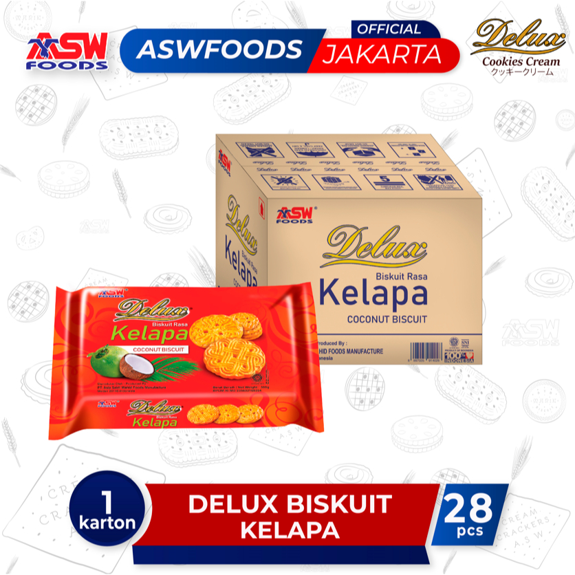 

Delux Biskuit Kelapa Cookies ( KARTON )