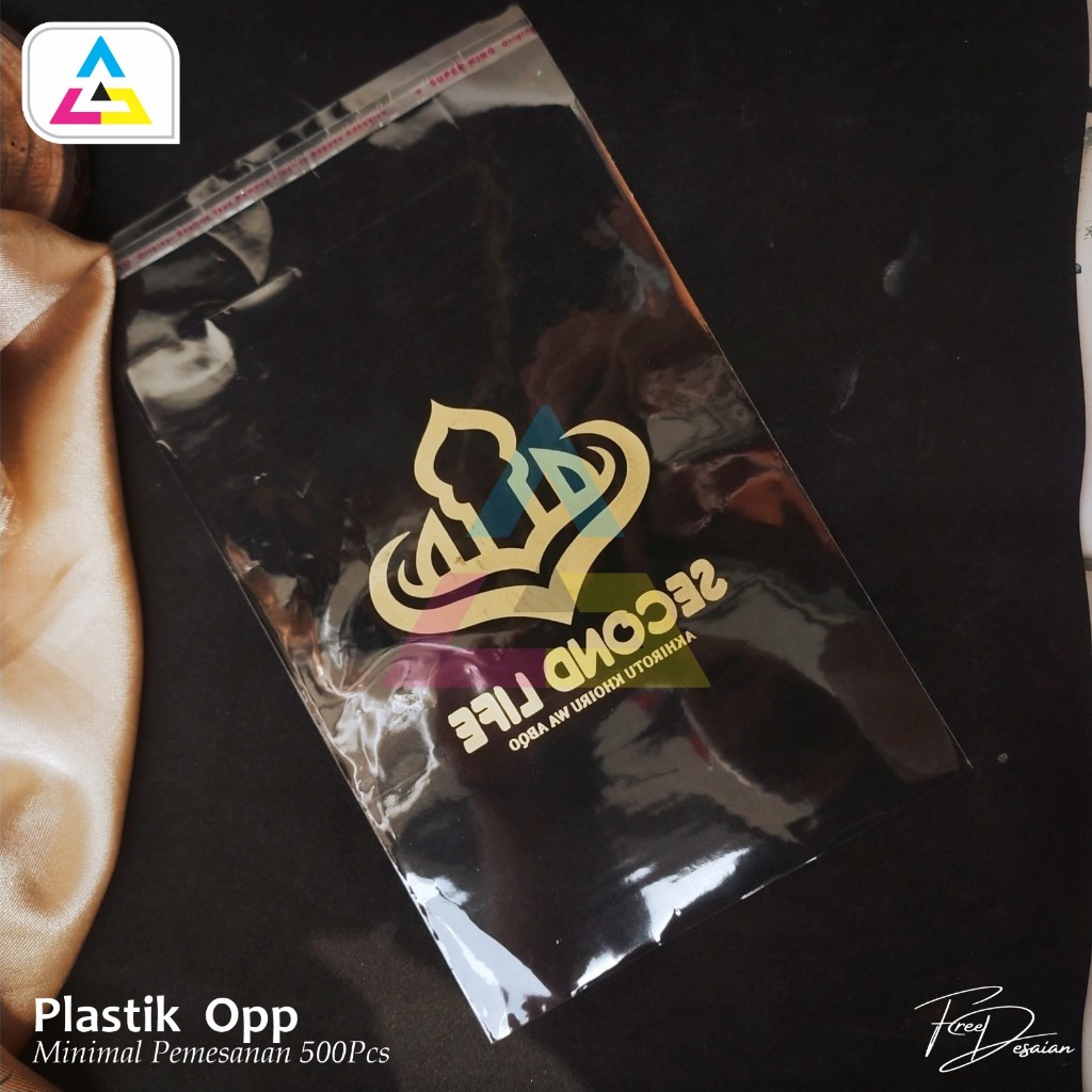 (minimal100pcs)Plastik OPP BENING Sablon plastik /Plastik Transparan /Plastik Kemas Baju / Plastik B