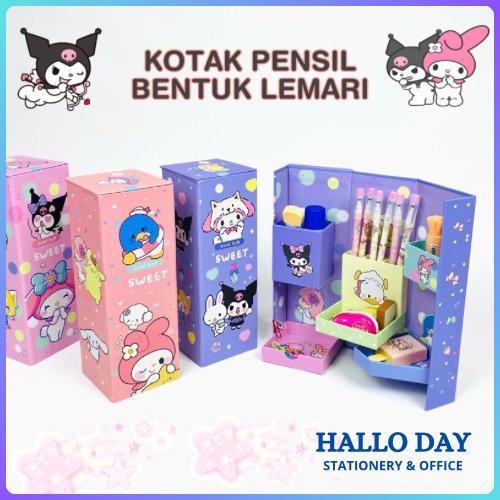 

HD Kotak Pensil Karton Rak Berdiri Tingkat/Pencil Case/Pencil Box