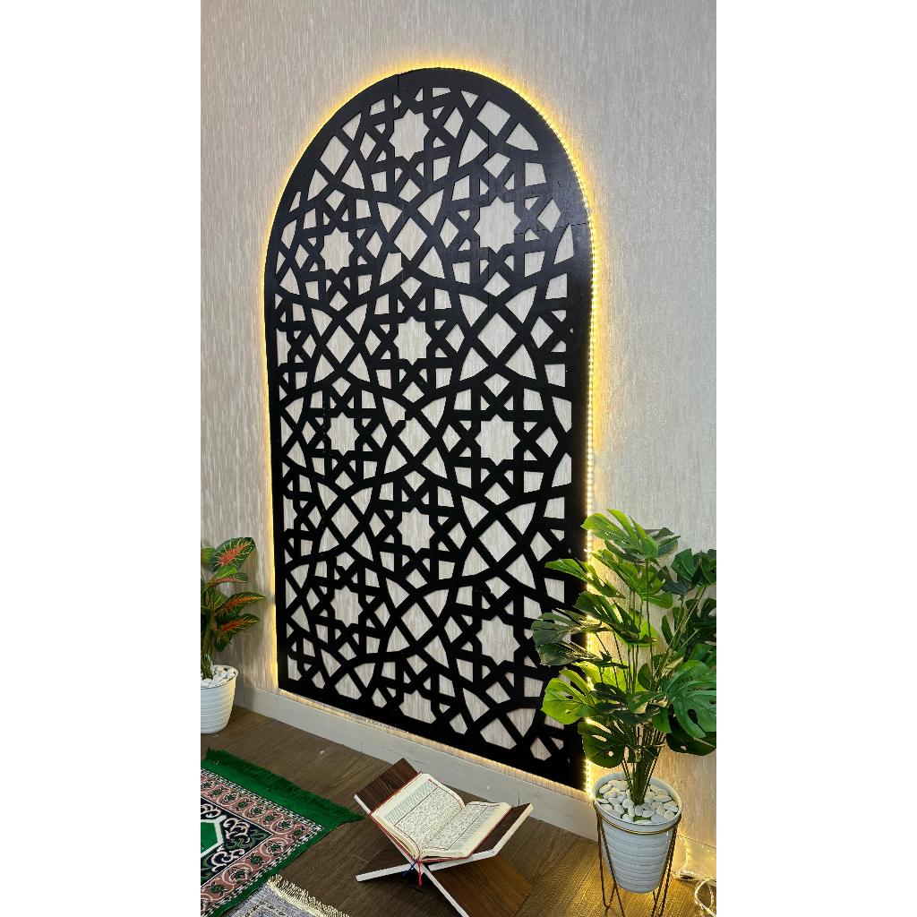 [Hiasan Dinding] ISLAMIC AESTHETIC SET WALL DECOR MIHRAB MUSHOLLA ROUND