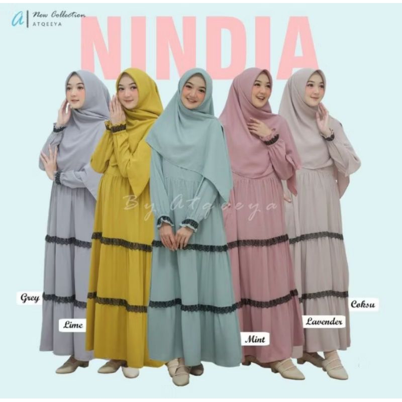 Gamis Nindia by atqeeya. dres only. mint S