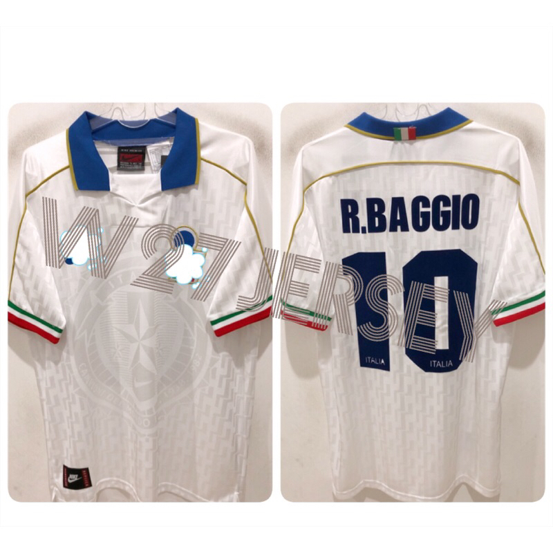 JERSEY RETRO - ITALY AWAY 1995 name player R.Baggio
