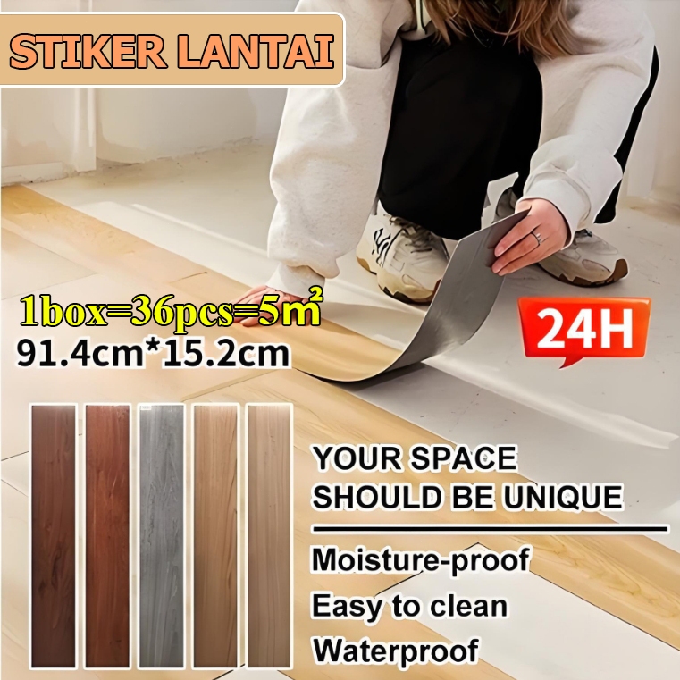 【1box/36pcs】91.4cm x 15.2cm lantai vinyl/vinyl lantai kayu/ Vinyl Lantai Stiker Lantai Kayu/PVC Lant