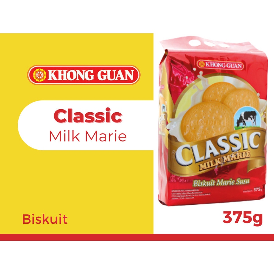 

KHONG GUAN Classic Marie Susu Marie Milk biskuit biscuit 375g 375 gram