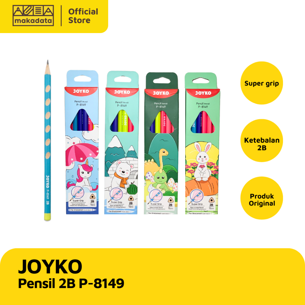 

PENCIL / PENSIL JOYKO 2B P-8149 (1 PACK) MURAH