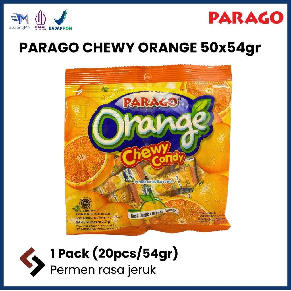 

PARAGO CHEWY ORANGE | PERMEN RASA ORANGE 54gr