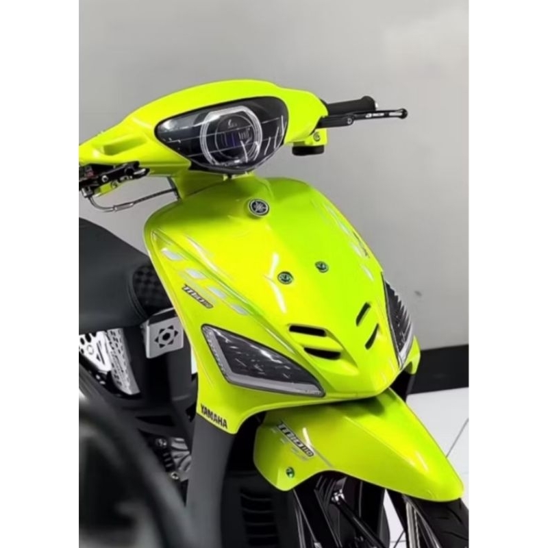 cat warna lime green line pearl special jenis pu cat gfeen ft pearl cat hijau terang cat motor cat m