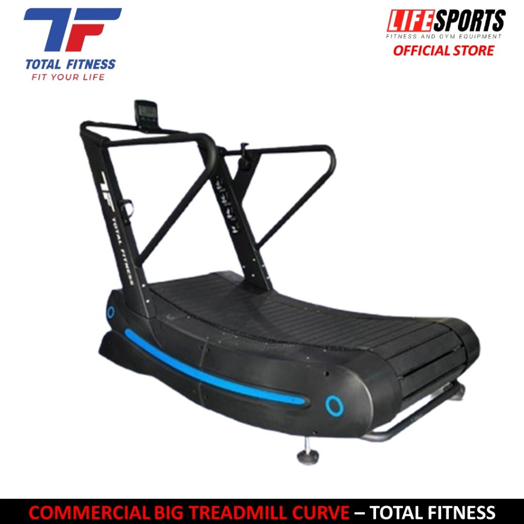 TOTAL - New Alat Olahraga Gym Fitness Walking Pad Big Commercial Treadmill Manual Curve Total
