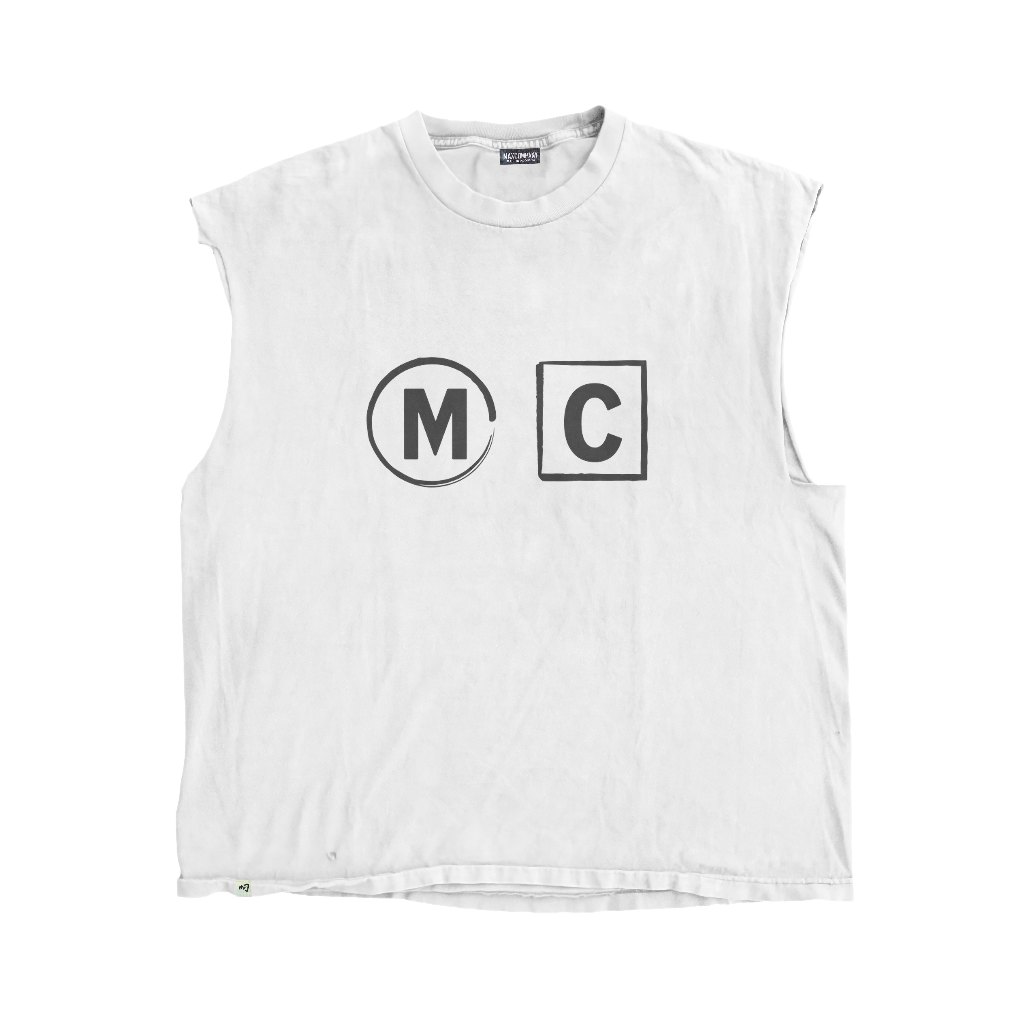 MAX COMPANY Tshirt Singlet Sheet White Bluish