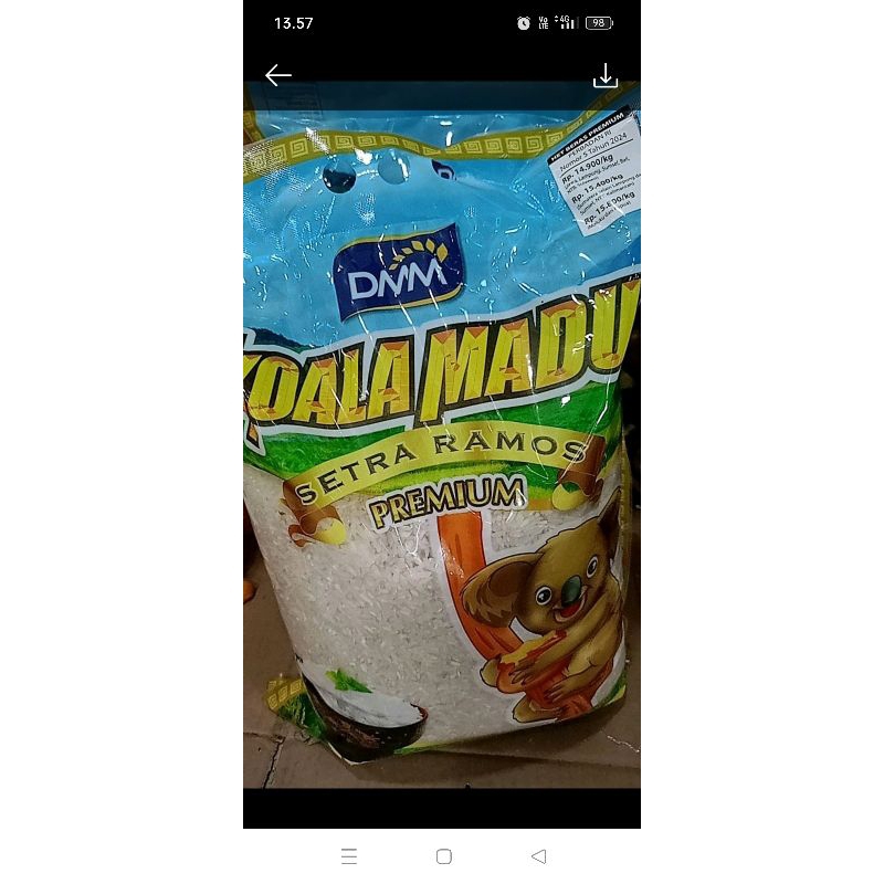 

Beras Koala Madu 5kg