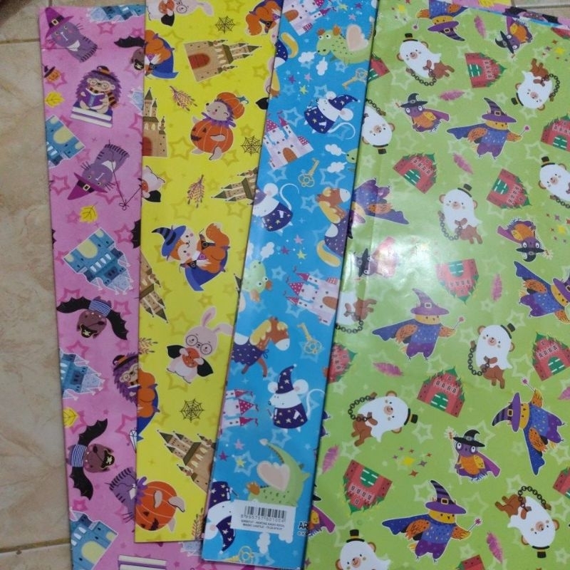 

kertas kado kiky gambar boneka harga per lembar