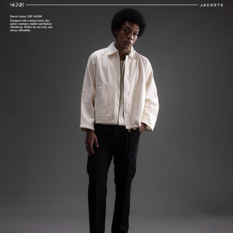 Detroit Denim Jacket Signore off-white